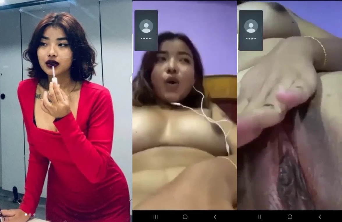 Nepali social media influencer flaunts her pussy